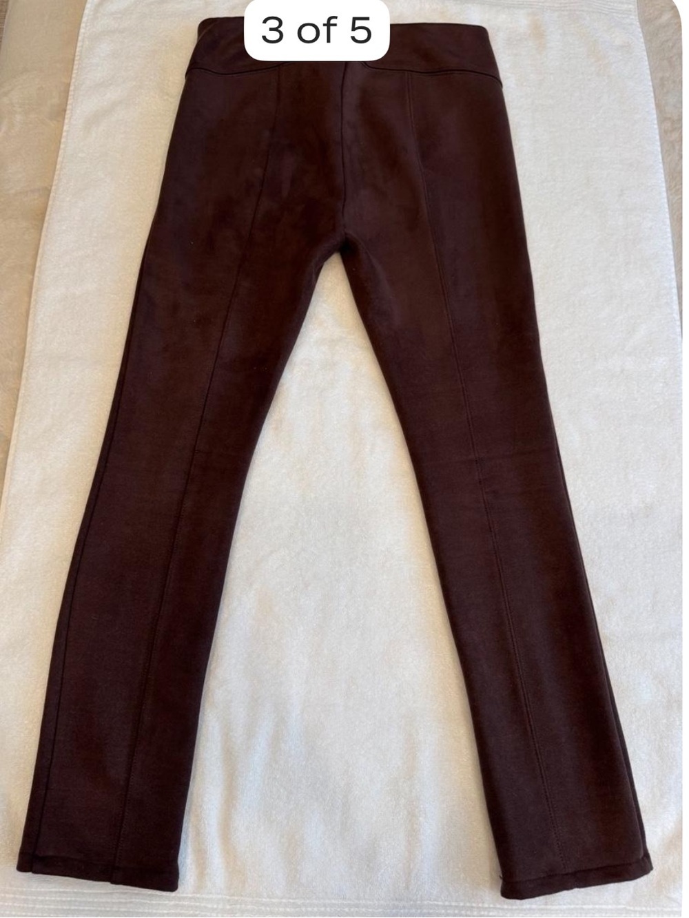Anthropologie Brown Skinny Ponte Pants - Picture 3 of 5